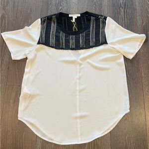 BCBGeneration Black and White Blouse